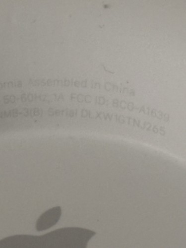 Apple HomePod 1st Generation White Smart Speaker 2018 A1639 / DLXW1GTNJ265 - Picture 9 of 13