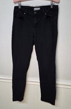 Free People Mid Rise Straight Leg Black Jeans Womens Size 31 Made In USA 0023