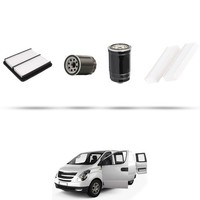 Hoffcar Wartungskit - 4 Filter Kompatibel Mit Hyundai H1 Starex 2.5 CRD (Tq)