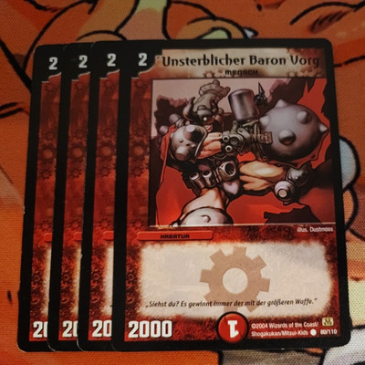 Duel Masters Unsterblicher Baron Vorg 4x - Playset - Common - 80/110 Deutsch