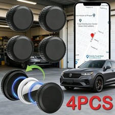 4 Pack Air Tags Waterproof Holder Airtag Case with 3M Adhesive Sticker For Apple
