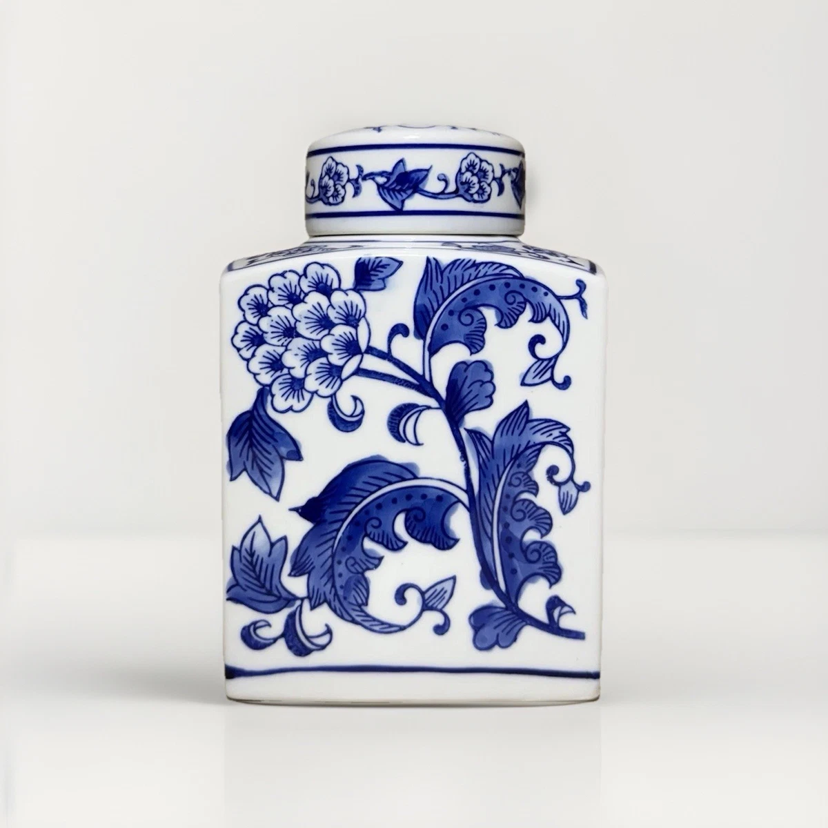 陶瓷中国古董茶叶罐蓝色| eBay