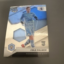 2021-22 Panini Mosaic Premier League Cole Palmer Rookie Card #13 Man City. rookie card picture
