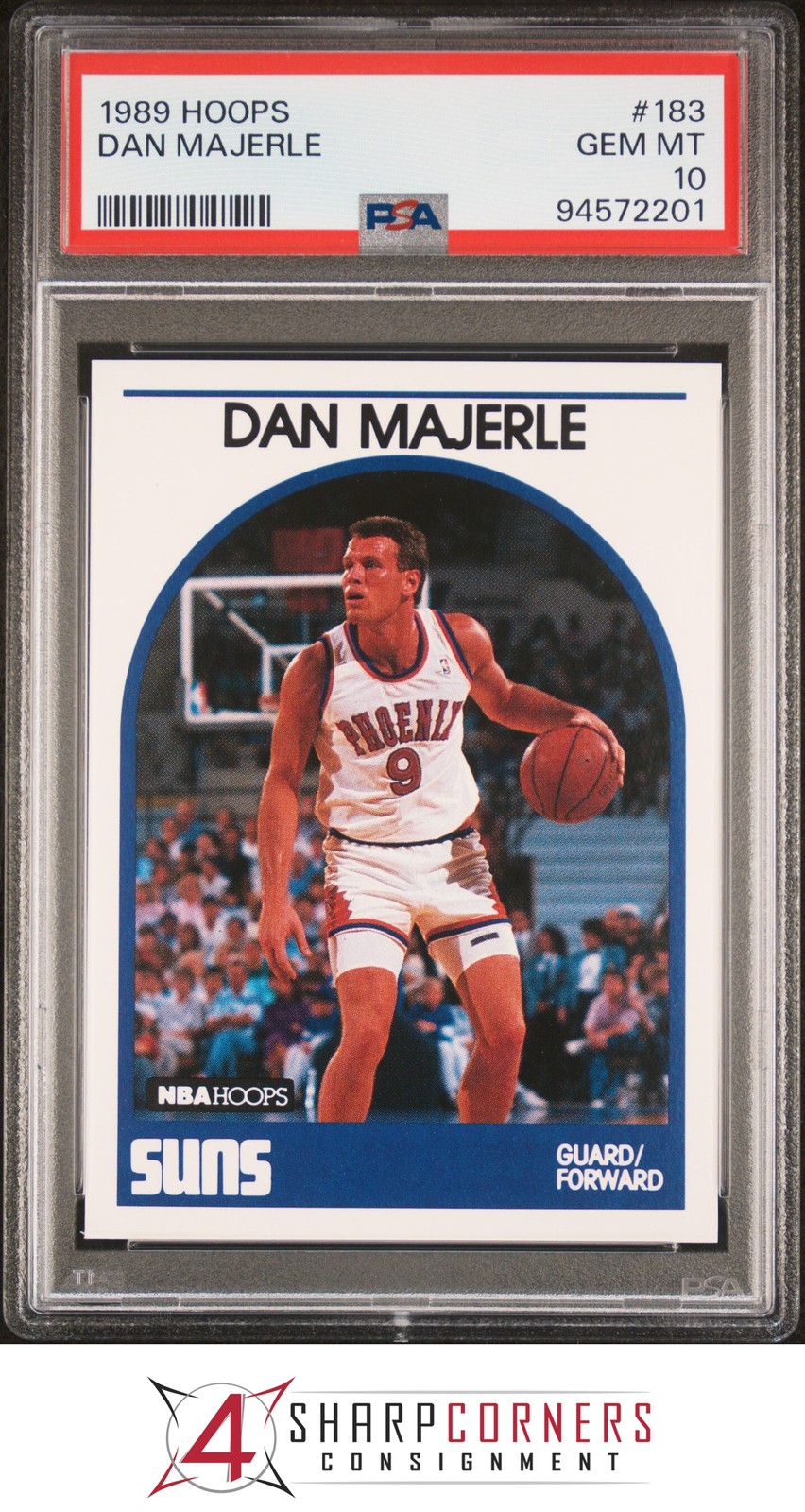 1989 HOOPS #183 DAN MAJERLE RC SUNS PSA 10