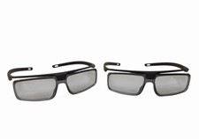Sony TDG-500P Passive 3D Glasses Black Set of 2 Pre-Owned Great Condition Works