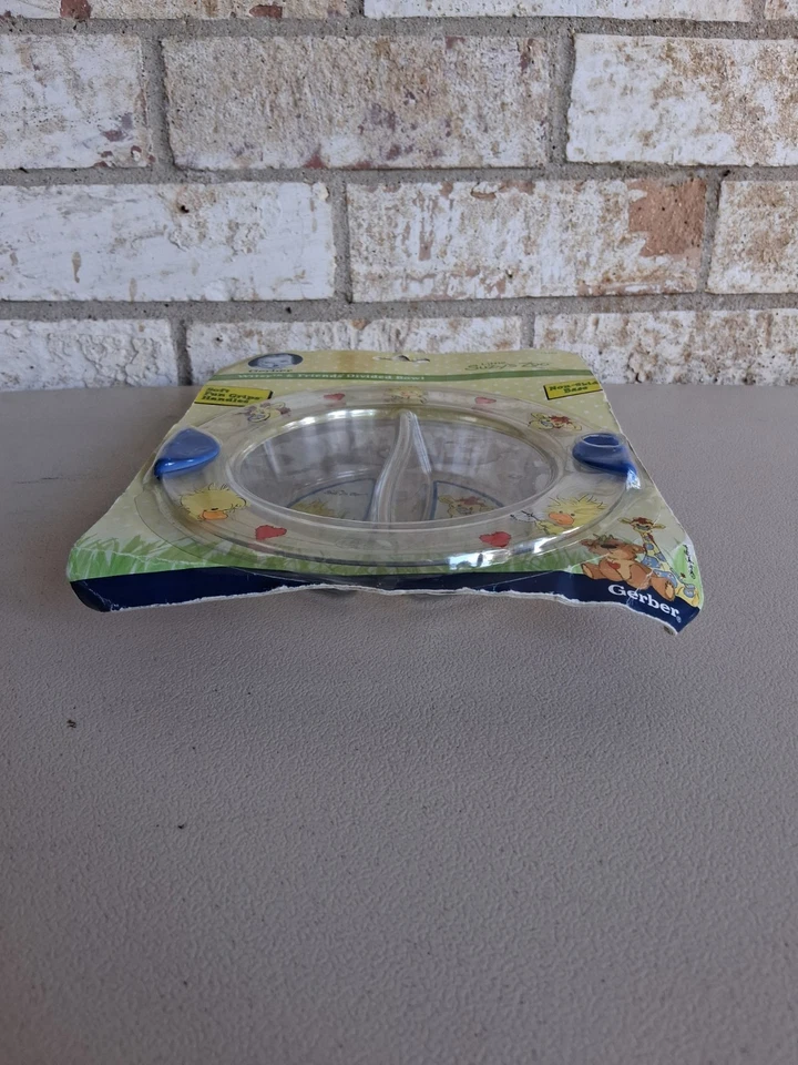 Gerber Little Suzy's Zoo Witzy & Friends 2000 cuenco dividido con asas de agarre Foto 2 de 4