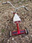 Vintage Tricycle, red metal Huffy brand, works, nostalgia collector's item — photo 8