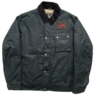 Barbour International Steve McQueen Workers Wachsjacke Grün XXL