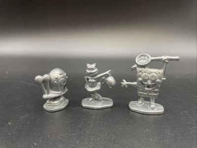 Orig 2005 Spielfigur Spongebob Squarepants Gary  Spongebob Sandy Monopoly Ersatz
