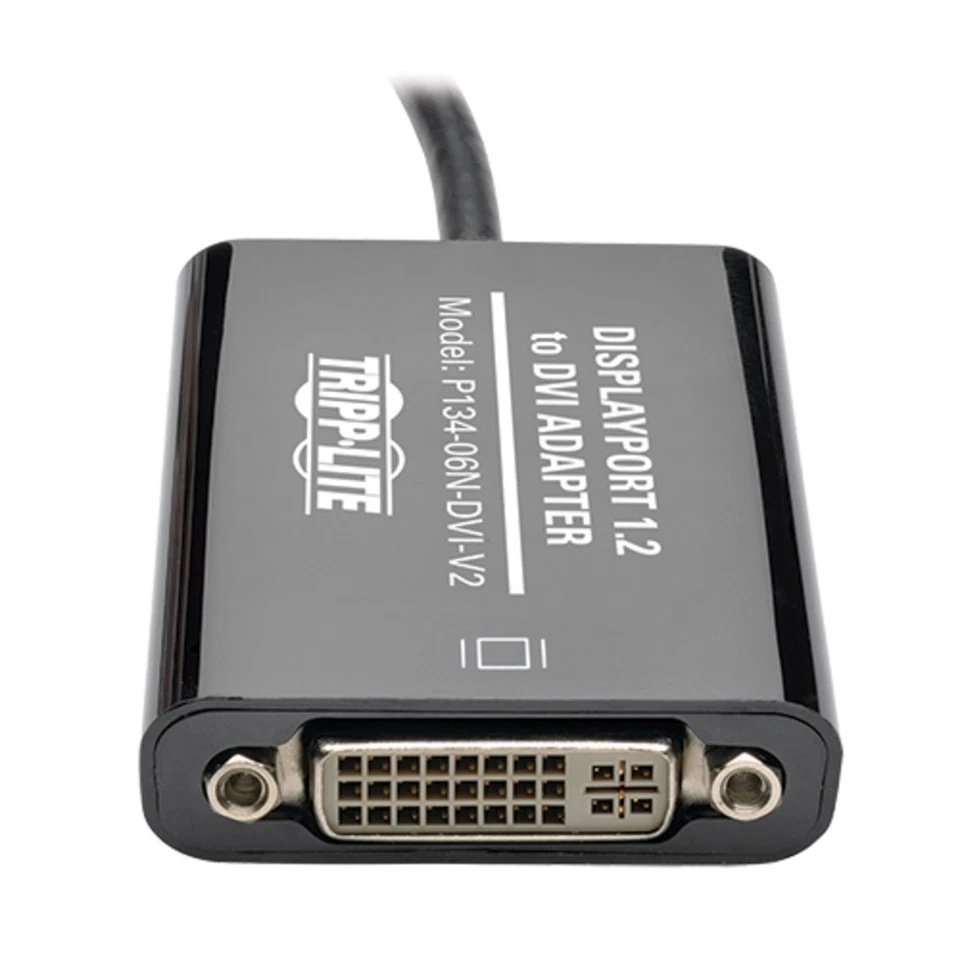 EATON P134-06N-DVI-V2 Tripp Lite Series Displayport To Dvi Active Adapter Video - Image 2 of 3