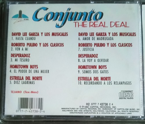 VARIOUS - Conjunto The Real Deal (1992 EMI) CD - NEW - Picture 3 of 3