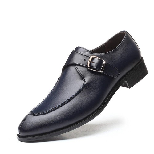 Men's Dress Shoes Leather Toe Cap British Formal Oxford Shoes Non Slip Wear Resi - Picture 11 of 41
