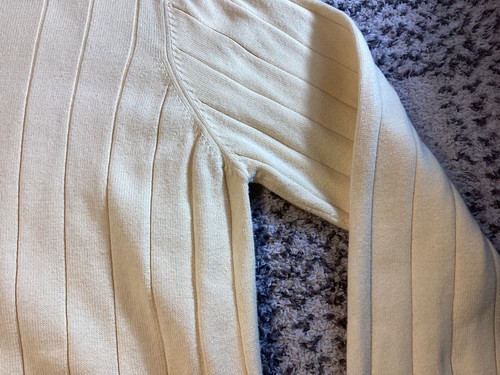 Chelsea Cambell Light Yellow Women's Sweater 100% Cotton Long Sleeve Size XL - Picture 17 of 19