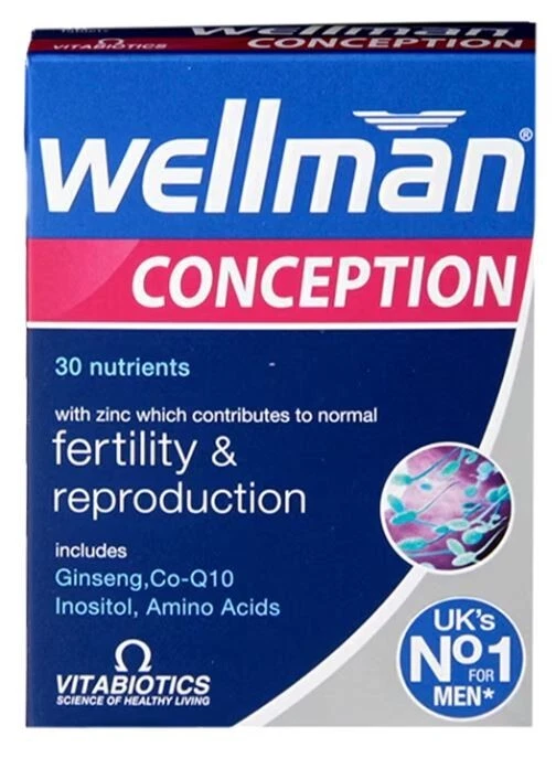 Vitabiotics Wellman Conception 30 Tablets For Men Trying For A Baby