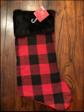 NEW RED BUFFALO PLAID Stocking Christmas Stocking