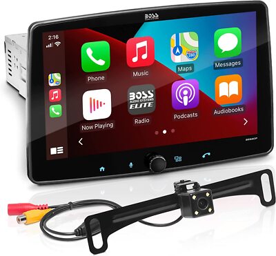 Boss Apple CarPlay Android Auto Bluetooth 9'' Car Stereo Backup Camera BE9ACP-C