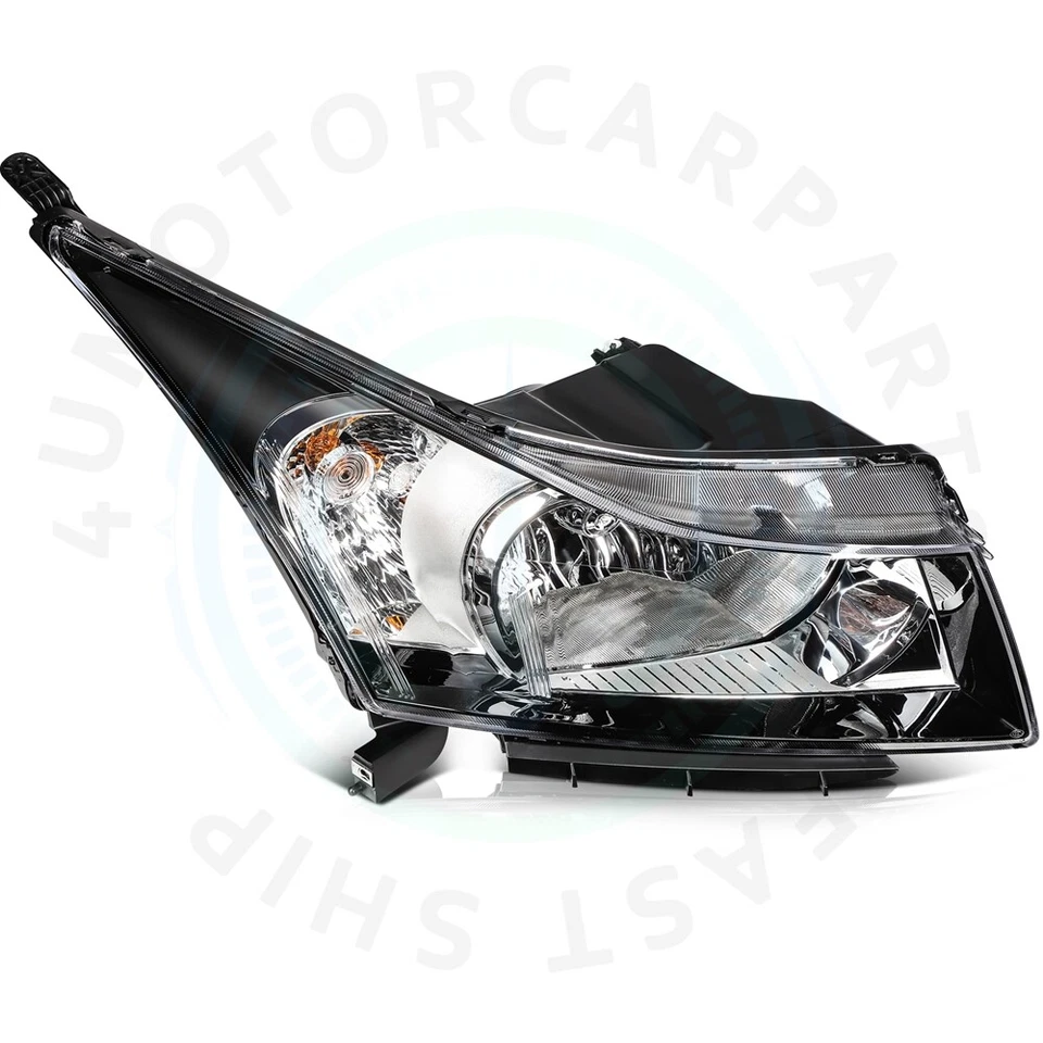 1 Pair Left Right Side Headlights Assembly For 2011-2015 Chevy Cruze 1.8L - Imagem 2 de 4