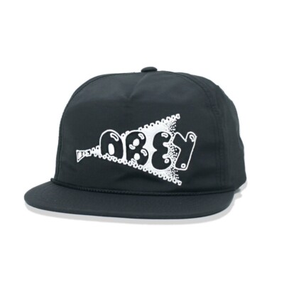 OBEY Cappello SNAPBACK Cap ''Zippy'' Black ORIGINALE New HAT Berretto REGOLABILE