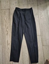 Lauren Ralph Lauren VTG High-Waisted No Pockets Navy Tapered Pants Sz 10