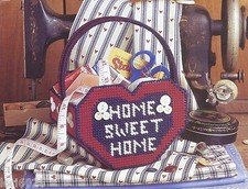  HOME SWEET HOME BASKET TO STITCH  PATTERN ONLY PLASTIC CANVAS PATTERN 