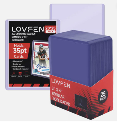 200 x CT Standard 3''x4'' Toploader für 35pt Trading Sports Karten (8 x Packungen)