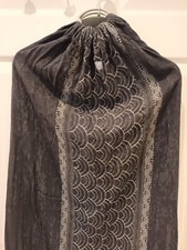 Hoppediz baby sling wrap grey pattern Sapporo