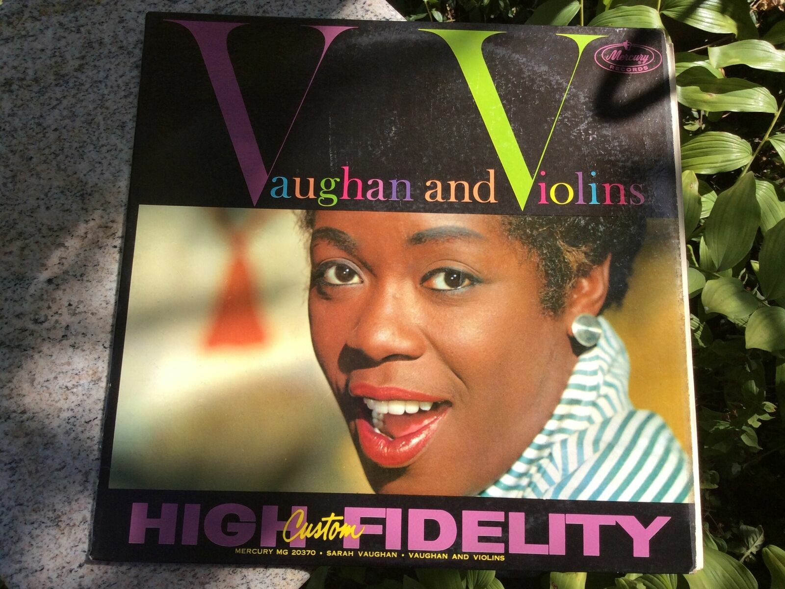 Sarah Vaughan Vaughan and Violins LP Mercury Mono MG 20370 Quincy Jones Album