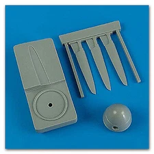 Quickboost 48447 1/48 Hurricane Mk I Rotol Propeller & Spitfire Spinner w/Jig To