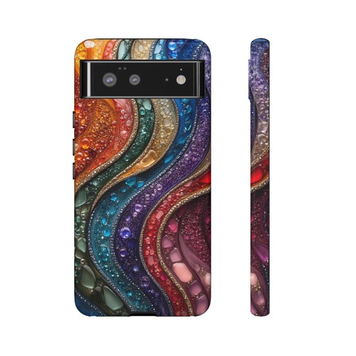 Phone-Ink Google Pixel Tough Cover Case - Gemstone Motion Crystals - 第 54/55 張圖片