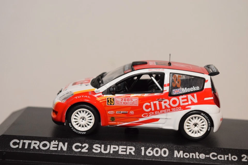 A80 1:43 NOREV 155253 CITROEN C2 SUPER 1600 RALLY MONTE CARLO 2005 MEEKE SIN USAR, EN CAJA 2 Foto 3 de 4