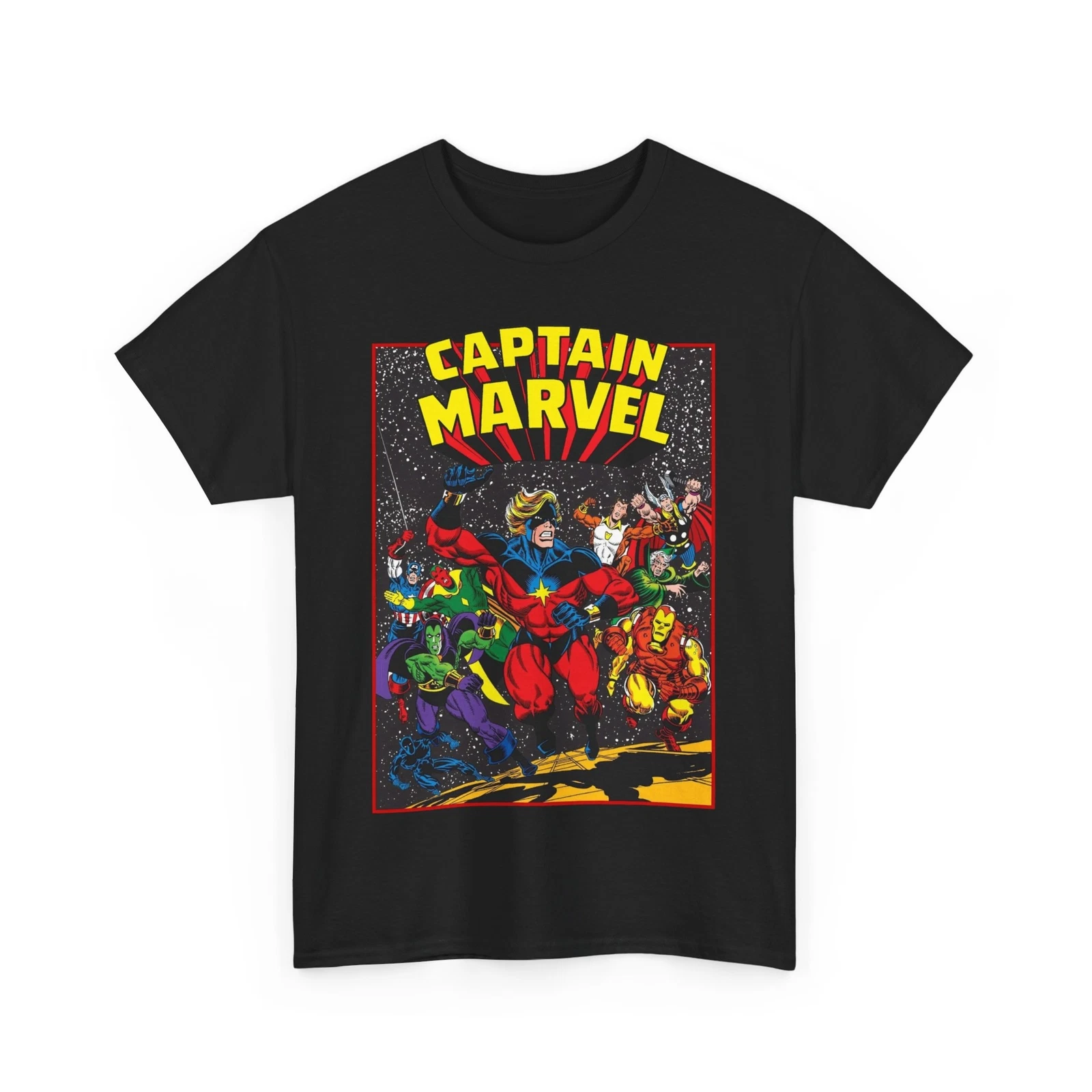 Captain Marvel T-Shirt - Marvel Comics - Jim Starlin Art - Mar-Vell - Kree