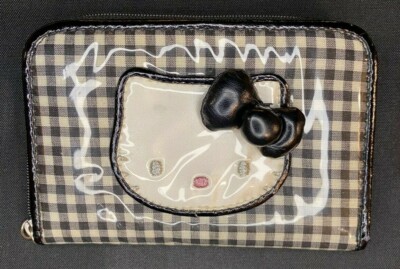 Geldbörse Portemonnaie Hello Kitty Kamille Schwarz Weiß Vintage Selten 