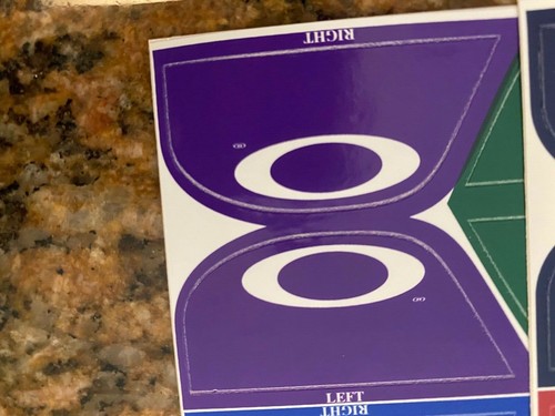Oakley Prizm Gridiron Football Helmet Visor Eye Shield Stickers Tab Decals VR-2 - Picture 7 of 26