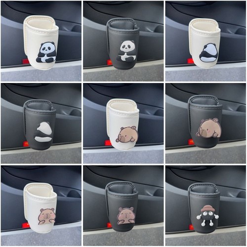 Capybara Car Cup Holder Panda Cup stand Cute Car beverage rack Automotive