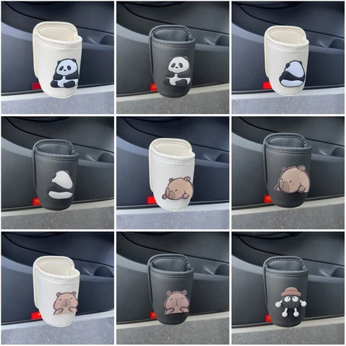 Capybara Car Cup Holder Panda Cup stand Cute Car beverage rack  Automotive