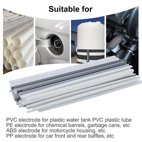 100Pieces Plastic Welding Rods 7.9 Inch PP/PVC/ABS/PE Plastic Welder Repair Rods - Picture 6 of 14