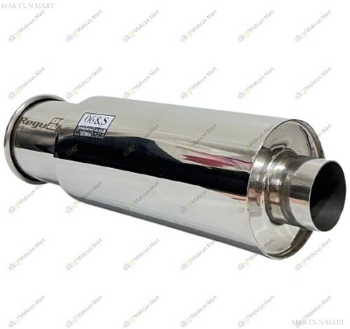 UNIVERSAL SINGLE EXHAUST MUFFLER REGU 06 R Inlet 2.5 Outlet 4.0 Inches - Picture 5 of 9