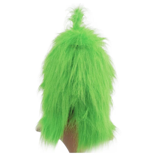 Horror Halloween Xmas der Grinch Latex Maske mit Mütze,Golve,Cosplay Kostüm Suit - Bild 18 von 19