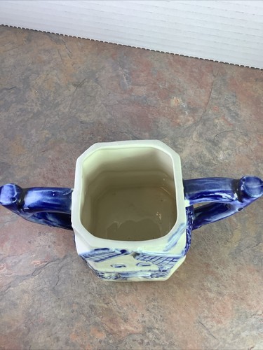 3er Set Blau & Weiß Windmühle Form Cracker Keks Zuckerdose und Milchkännchen - Bild 6 von 11