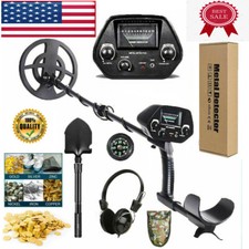 LCD Metal Detector Kit Deep Sensitive Gold Digger Hunter Search Waterproof Coil
