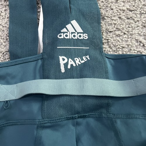 Adidas Parley Bib Cycling Tights Shorts Utility Green HM3158 Men's Size L NWT - Picture 7 of 8