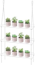 3-Tier Acrylic Window Wall Hanging Clear Plant Shelves for Windows