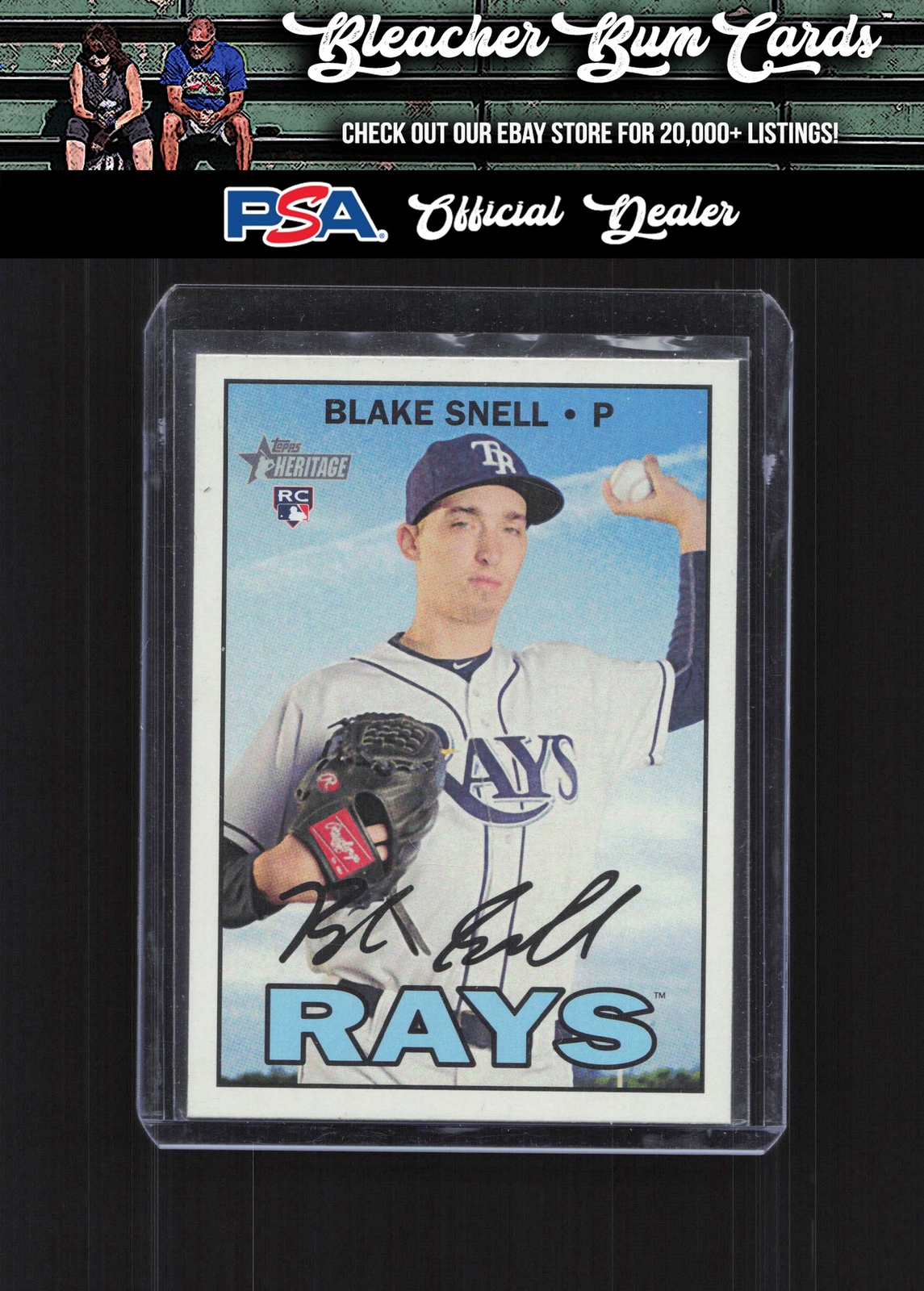 2016 Topps Heritage 705 Blake Snell Rookie High Number SP