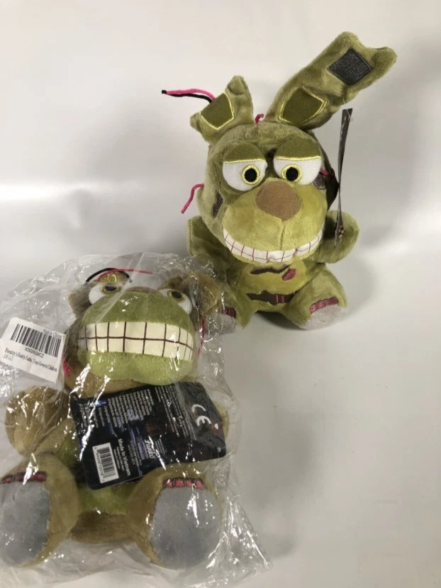 Five Nights at Freddy's FNAF Springtrap Funko Collectible 7 Plush NWT Lot  of 2