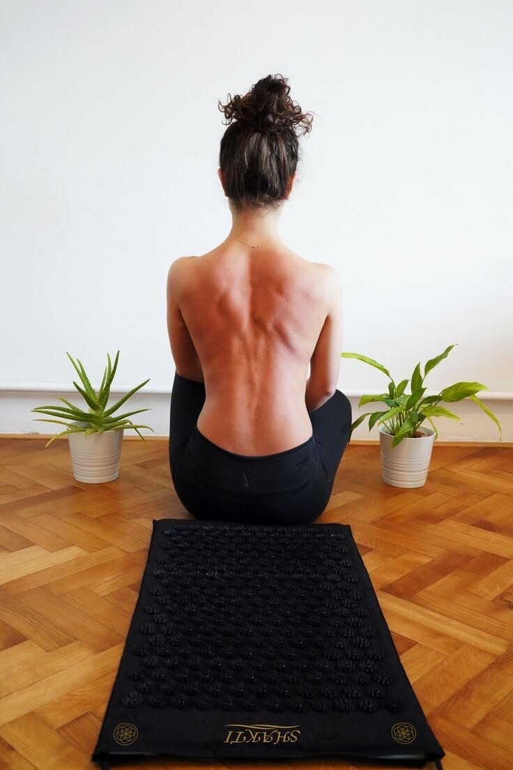 Shakti Mat ブラック 100%オーガニックコットン Shakti Mat ブラック 100%オーガニックコットン 【公式通販】