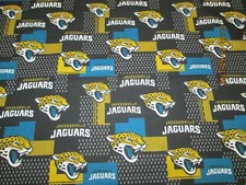 JACKSOVILLE "JAGS " NFL FABRIC 100 COTTON BRAND NEW DESIGN 1/2 YARD PIECE