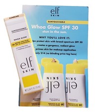 Elf Skin Suntouchable! Whoa Glow SPF 30 Makeup Primer 0.34 oz Sunbeam Sample