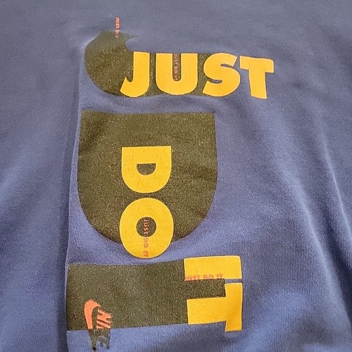Vintage Nike Crewneck Sweatshirt Kids M (10/12) USA Made Just Do It 90s Y2k - Picture 2 of 4