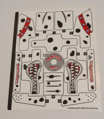 LEGO  1 x Technic Sticker aus (42150) Monster Jam  Monster Mutt  Dalmatian