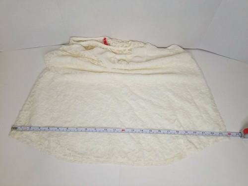 Maternity Women's Cream Lace Overlay w/ Bow Sleeveless Blouse Shirt Size L - Picture 7 of 10